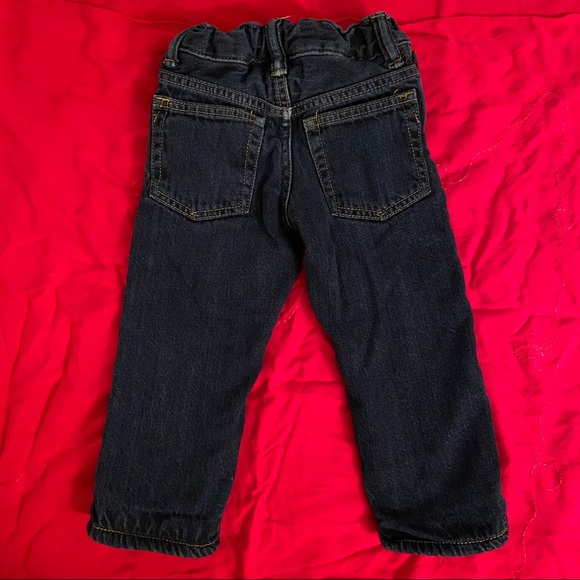 ☀️2 for $30☀️ Baby Gap Boy Fleece Line Jeans  2T - Picture 3 of 4